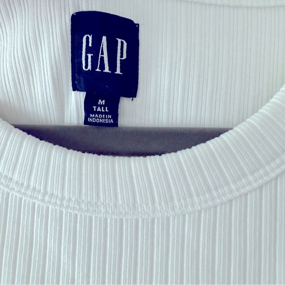 GAP White Ribbed Sleeveless Dress - Picture 3 of 5